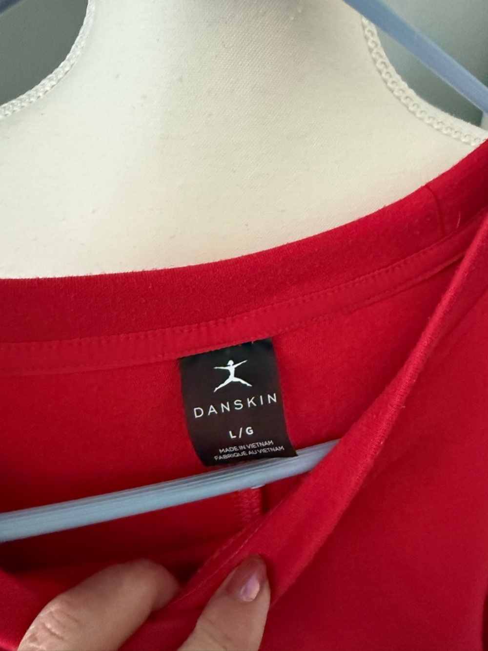 Danskin Red Crewneck Top - Picture 2 of 3